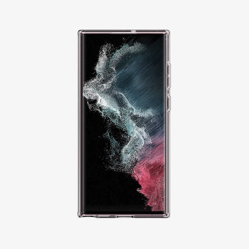 ACS03918 - Galaxy S22 Ultra 5G Case Ultra Hybrid in crystal clear showing the back